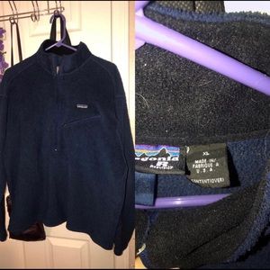 half zip up fuzzy patagonia